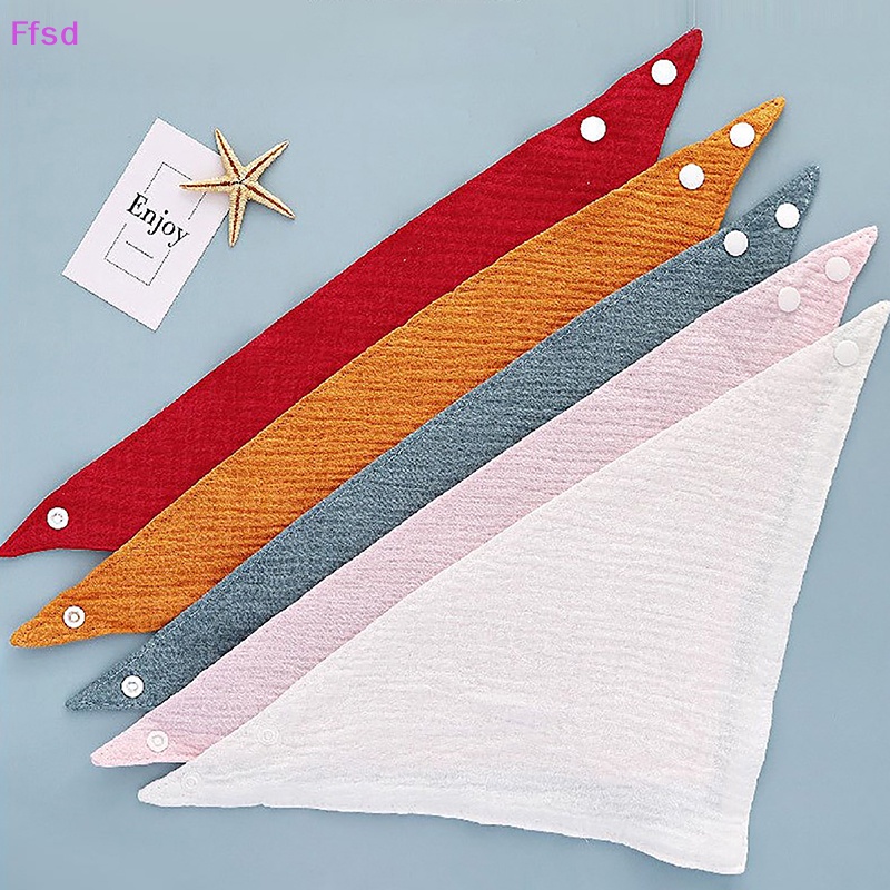 {Ffsd} Khăn Yếm Tam Giác Bằng Vải Thấm Hút Tốt In Họa Tiết Hoạt Hình Cho Bé