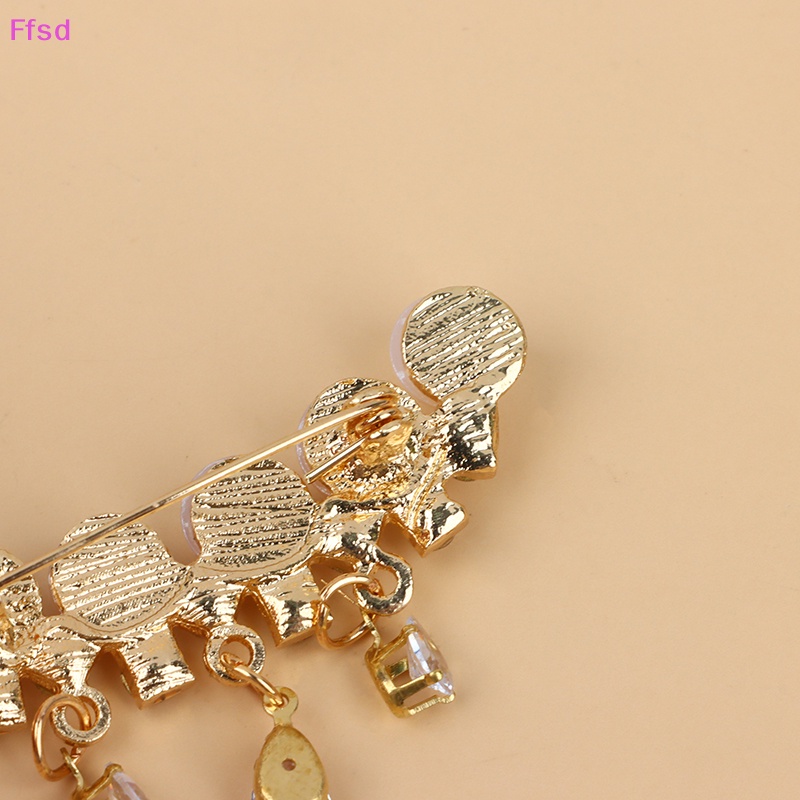 {Ffsd} Ghim Cài Áo Bằng Hợp Kim Đính Ngọc Trai Trắng Thời Trang An Toàn Cho Nữ * Bán Chạy