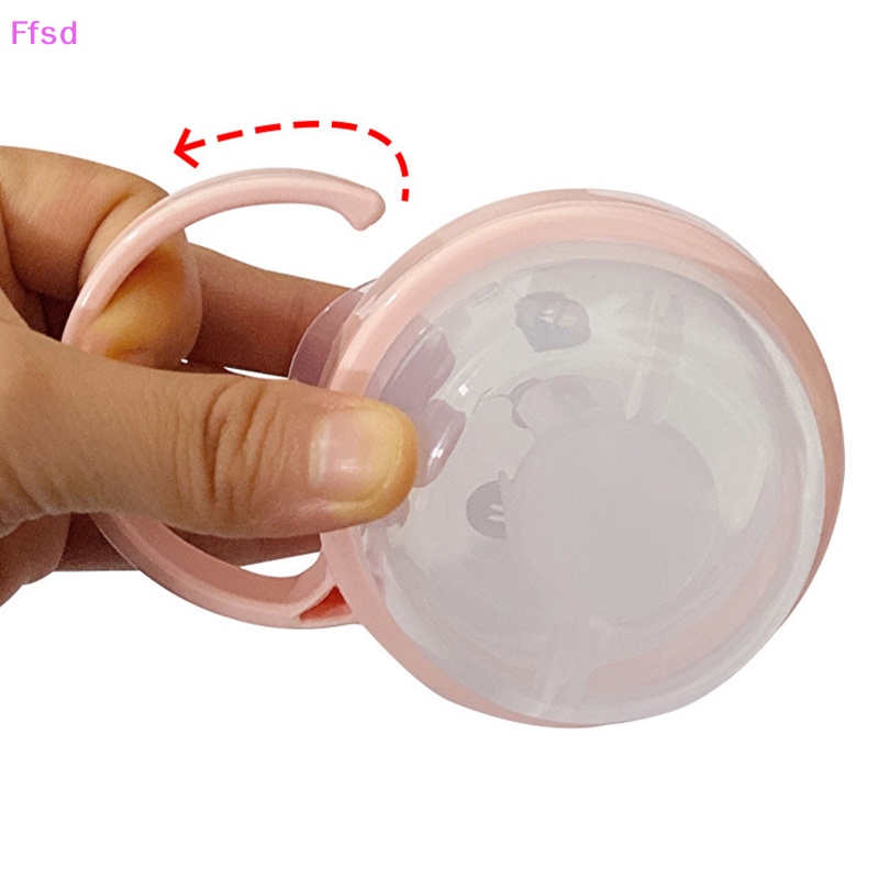 {Ffsd} Hộp Đựng Núm Vú Giả Trong Suốt Chống Bụi Có Tay Cầm Hoạt Hình Cho Bé * Bán Chạy