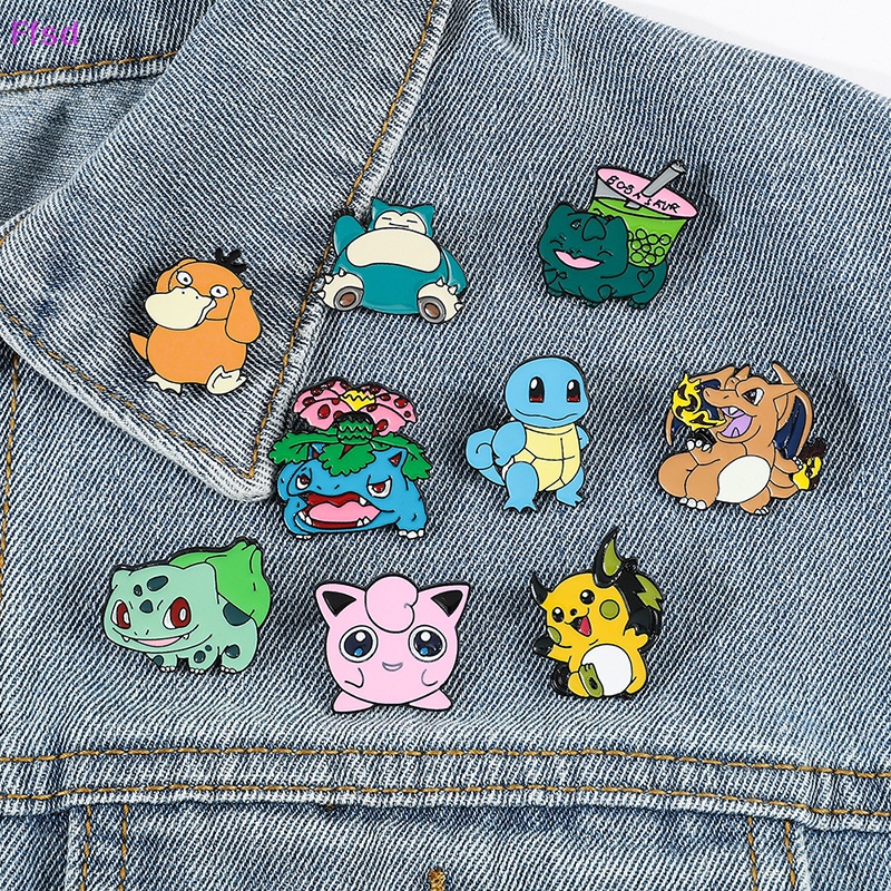 {Ffsd} Huy Hiệu Cài Áo Họa Tiết Hoạt Hình Elf Raichu Game Thủ Lĩnh * Bán Chạy