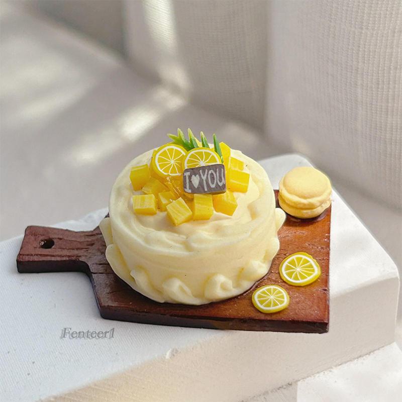 [Fenteer1] Đồ Chơi Búp Bê 1: 6 1: 12 Trang Trí Bánh Kem