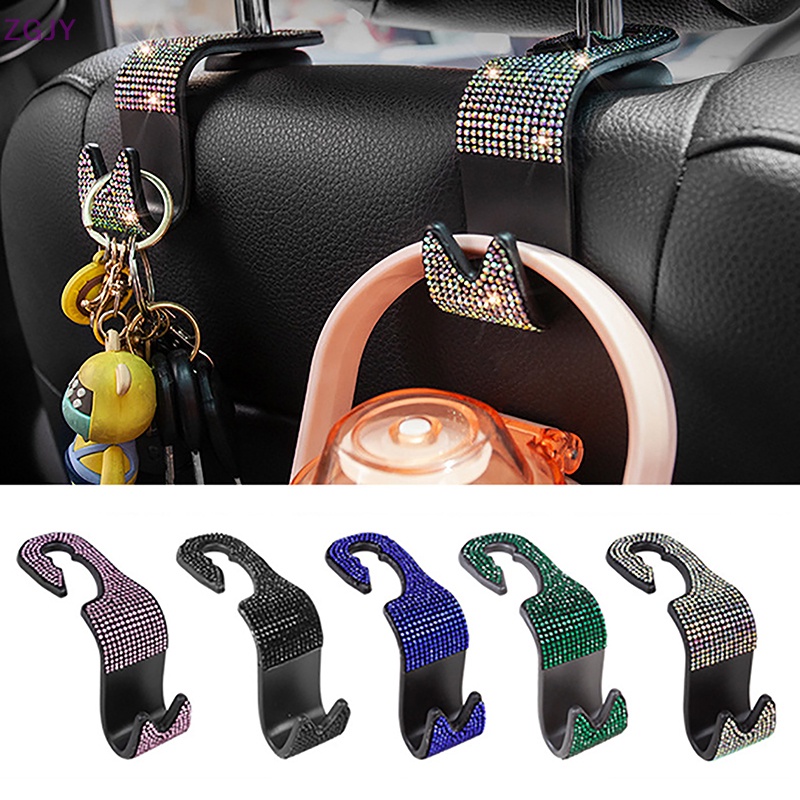 Móc Treo Đồ Gắn Ghế Xe Hơi Đính Đá Kim Cương Mới