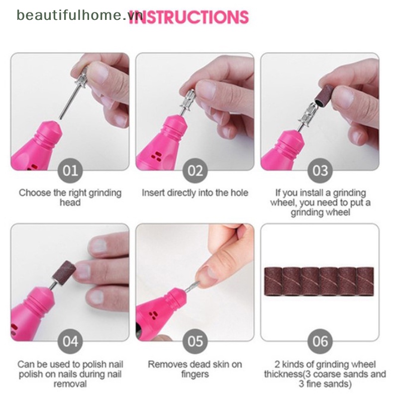 Máy Dũa Móng Tay Bằng Điện Thiết Kế Nhỏ Gọn