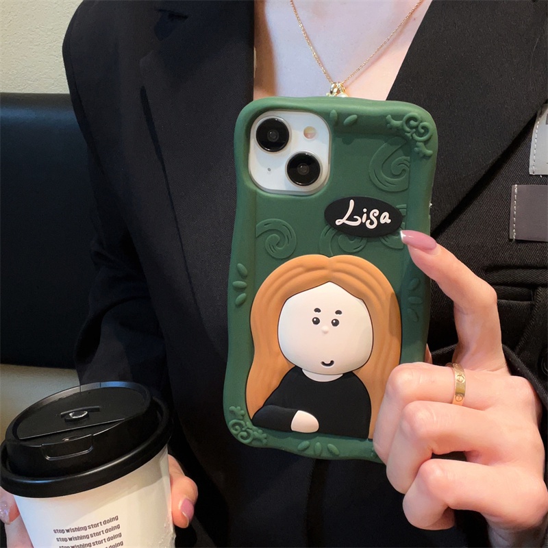 Ốp Điện Thoại Silicon TPU Mềm In Họa Tiết Hoạt Hình 3D Cổ Điển Chống Rơi Cho iPhone 14 13 12 11 Pro Max