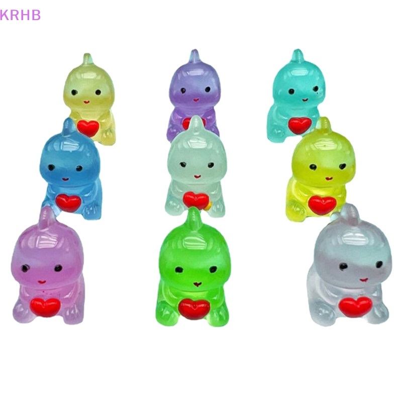 Krhb Set 5 Tượng Nhỏ Phát Sáng Trong Bóng Tối Trang Trí Tiểu Cảnh Craf Mới