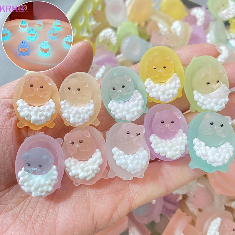 Set 1 / 5 Tượng Heo Dạ Quang Mini Trang Trí Tiểu Cảnh Mới