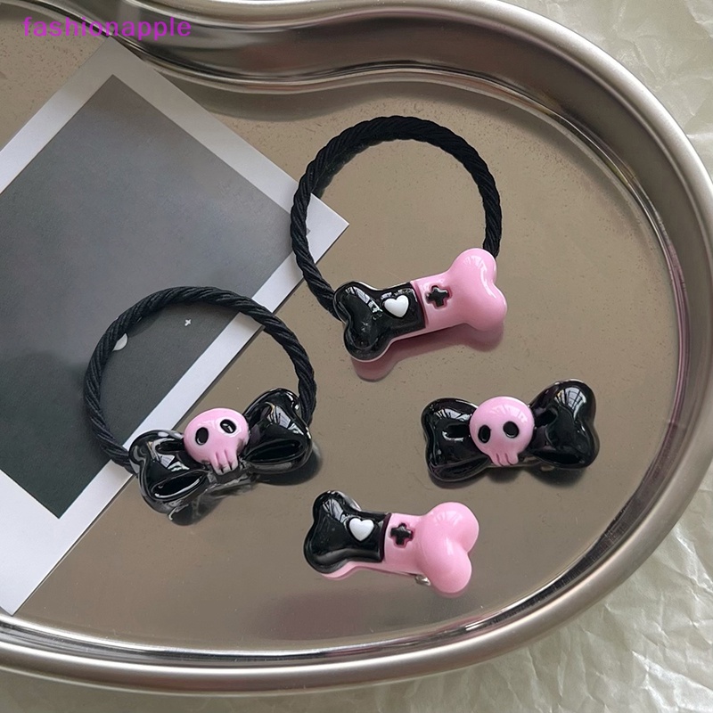 Dây Cột Tóc Hình Xương Hoạt Hình Phong Cách Lolita Dễ Thương Cho Nữ