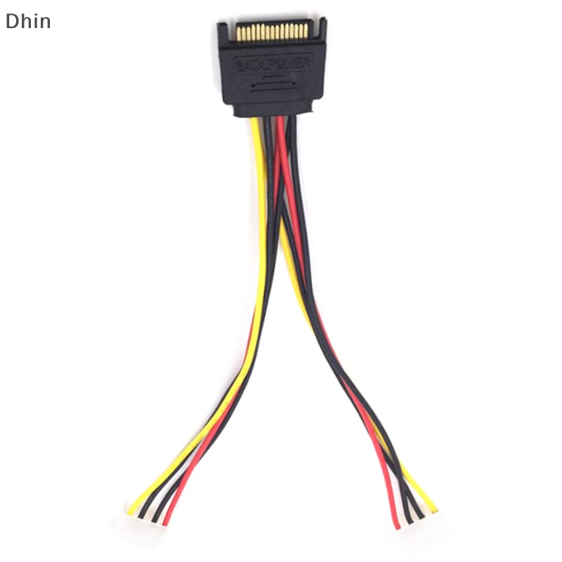 Dây Cáp Nguồn Sata 15Pin Hai Đầu Nối Sang Hai Cổng 4pin Sata