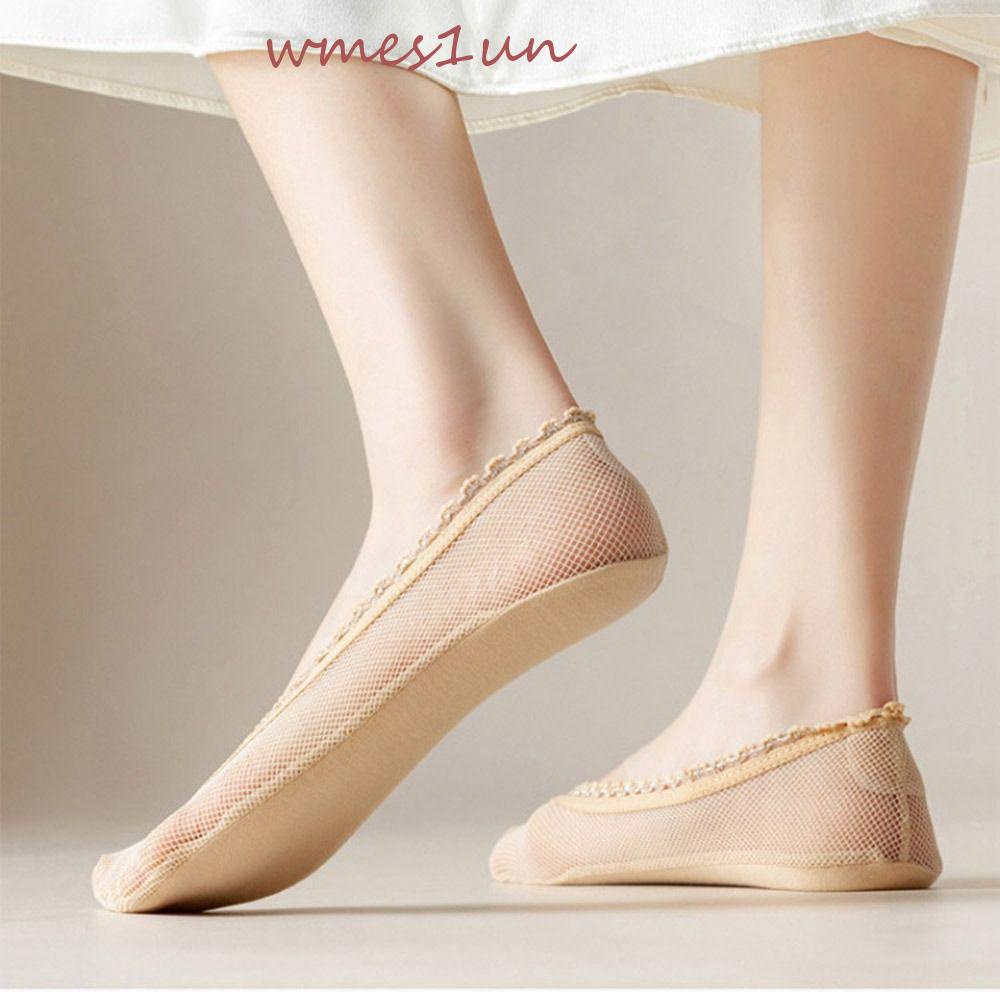 Vớ Thuyền WMES15H Mỏng Thoáng Khí Miệng Nông Màu Trơn Cho Nữ