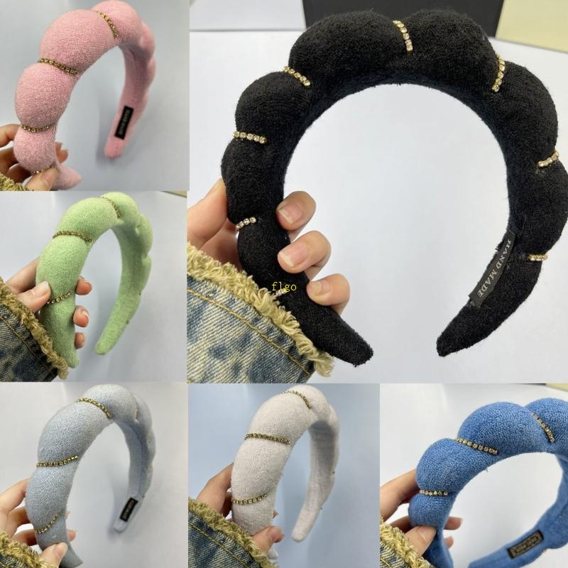 Flgo Băng Đô Dạng Xoắn Đính Đá Thời Trang Cho Nữ