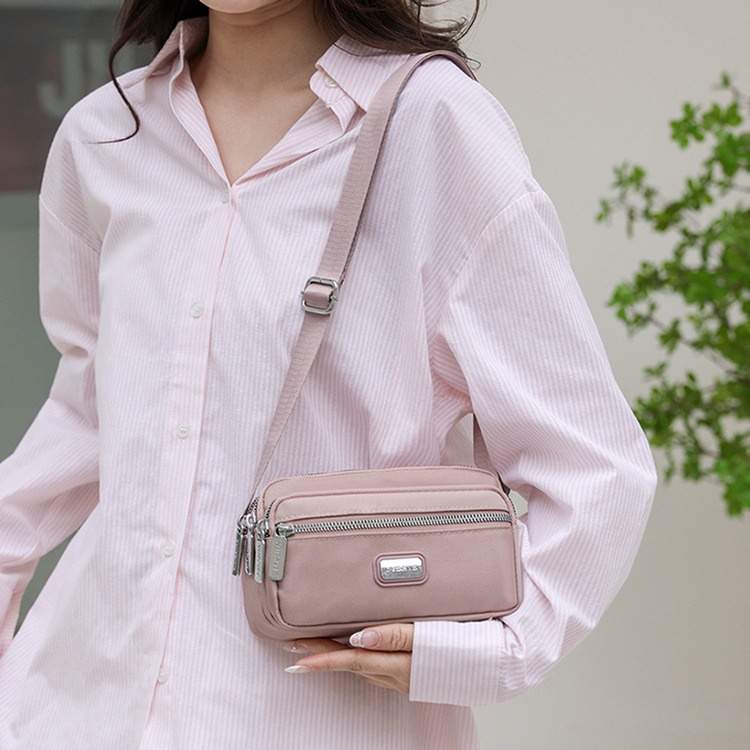 Túi Đeo Chéo Cỡ Lớn Bằng Nylon Thời Trang Hàn Quốc Cho Nữ