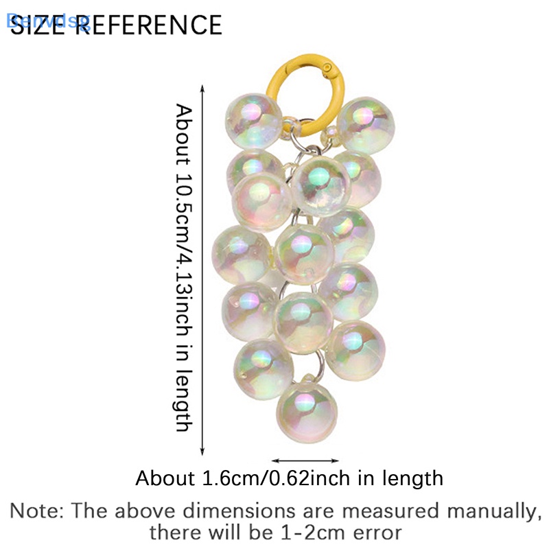 Benvdsg > Móc Chìa Khóa Xe Hơi Chuỗi Hạt Nhiều Màu Sắc Tươi Tắn Nhỏ Nhắn Thời Trang Trang Trí Túi Xách