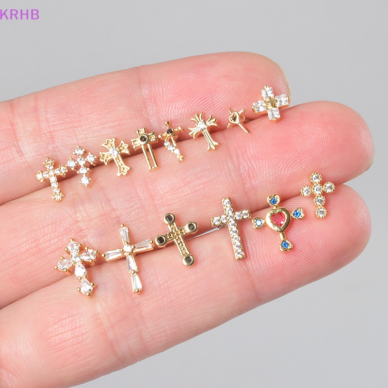 1 Khuyên Tai Dạng Xoắn Ốc Đính Đá Zircon Mới