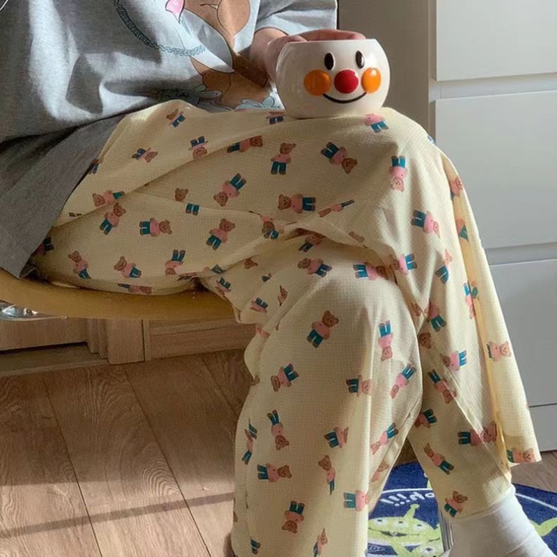 Quần Ngủ In Họa Tiết Hoạt Hình Đáng Yêu Dành Cho Nữ-AC0414