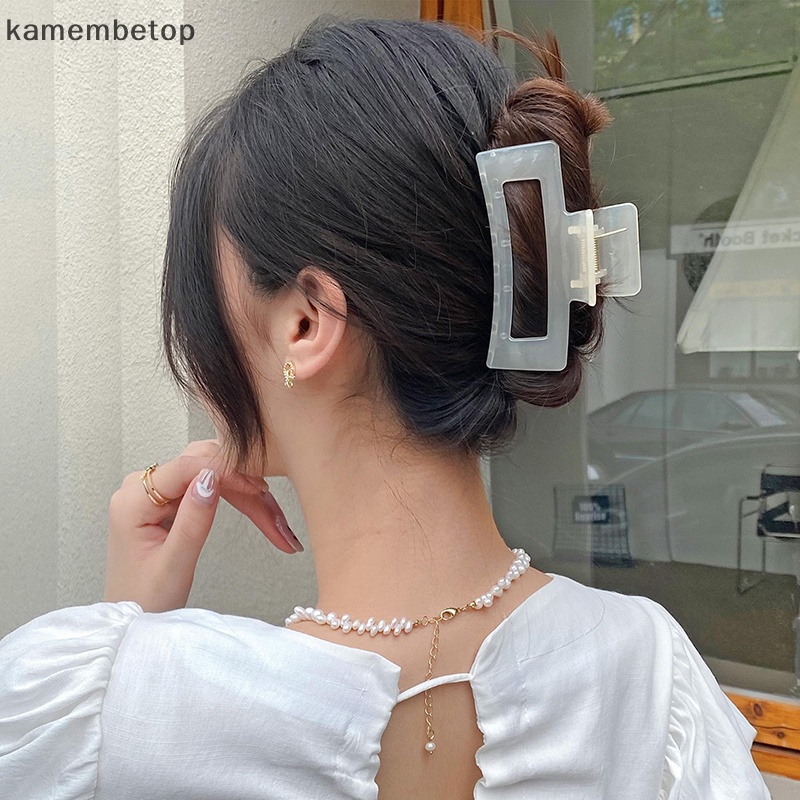 Kẹp Càng Cua Bằng Nhựa Trong Suốt Kích Thước Lớn Cho Nữ beto 2023