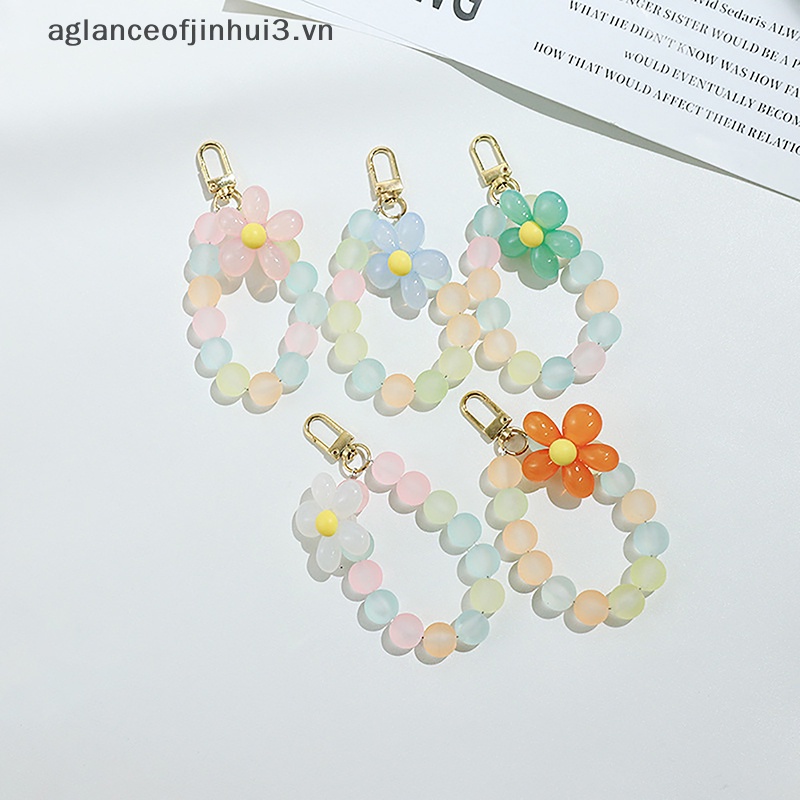 ~ Afhvn ~ 1 Dây Đeo Điện Thoại Chuỗi Hạt Pha Lê Thủ Công Thời Trang