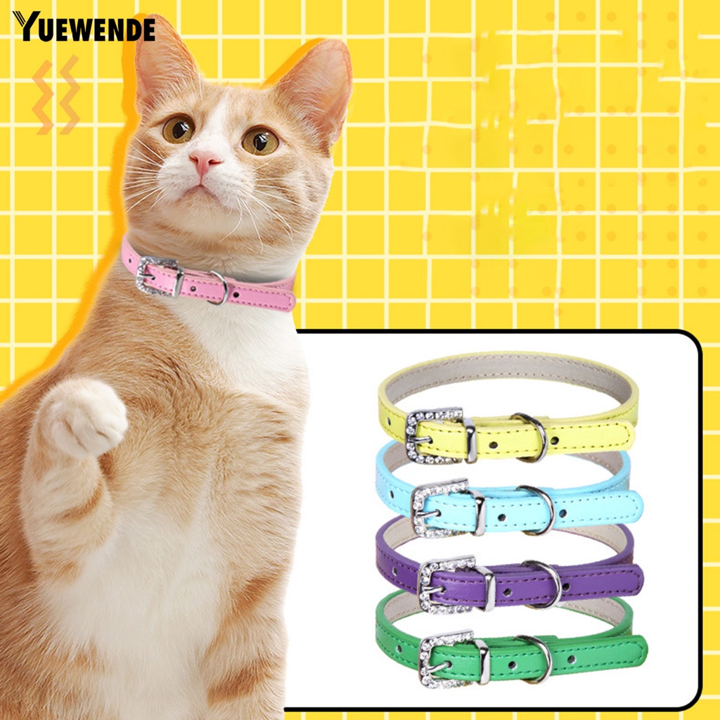 Vòng Cổ Giả Da MàU Trơn Cho Thú Cưng