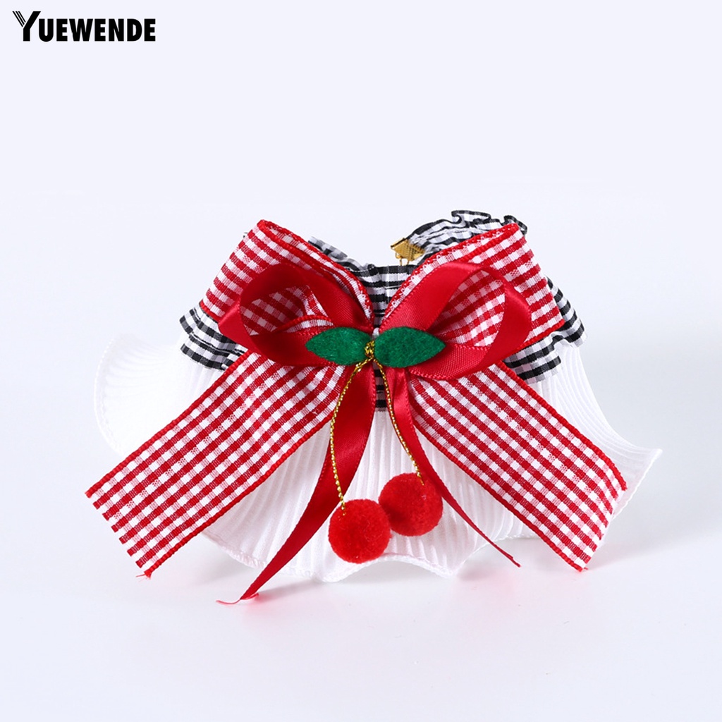 Vòng Đeo Cổ YQ.E Viền Ren Thắt Nơ Xinh Xắn Cho Thú Cưng