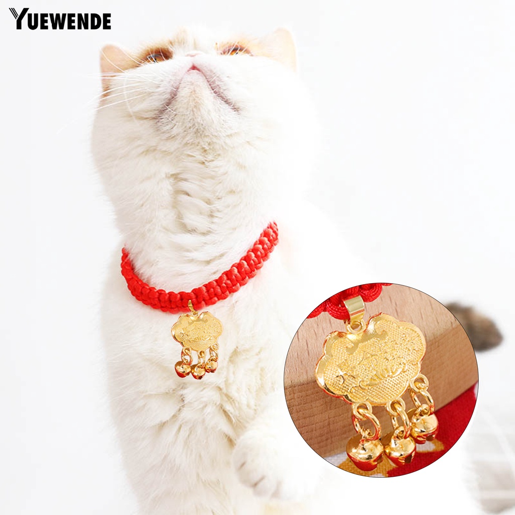 Yq.e Vòng Cổ Polyester Tinh Tế Khóa Chuông Chống Cắn Cho Thú Cưng Hàng Ngày