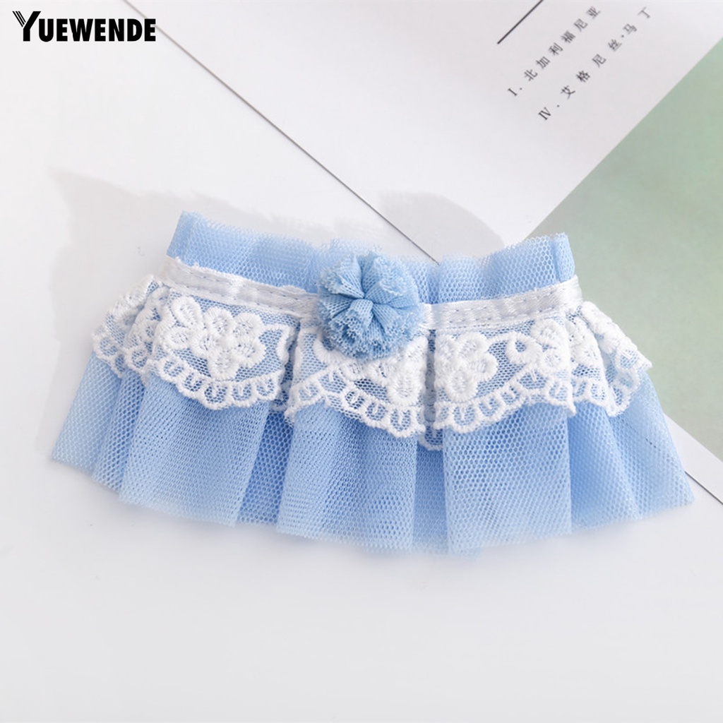 Yq.e Yếm Đeo Cổ Siêu Mềm Mại Chống Mài Mòn Phối Ren Lưới Dành Cho Thú Cưng