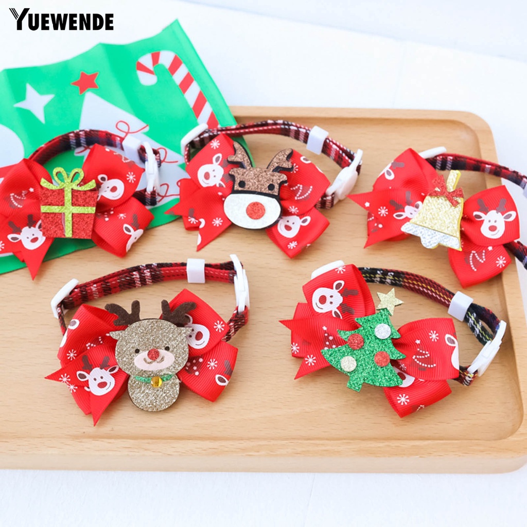 Yq.e Vòng Cổ Trang Trí Giáng Sinh Có Thể Điều Chỉnh Cho Mèo Cưng