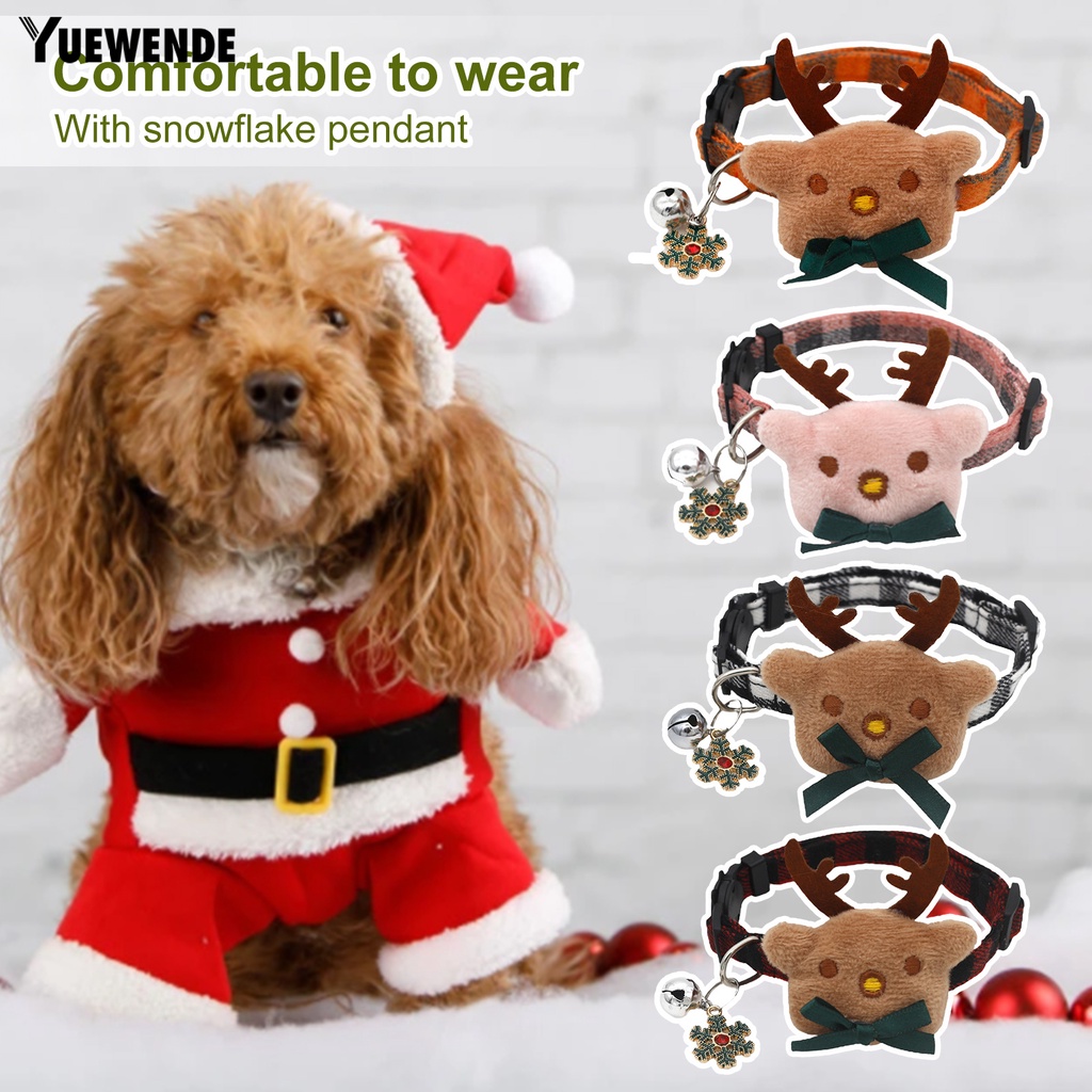 Yq.e Vòng Cổ Họa Tiết Caro Mềm Mại Có Chuông Dành Cho Thú Cưng