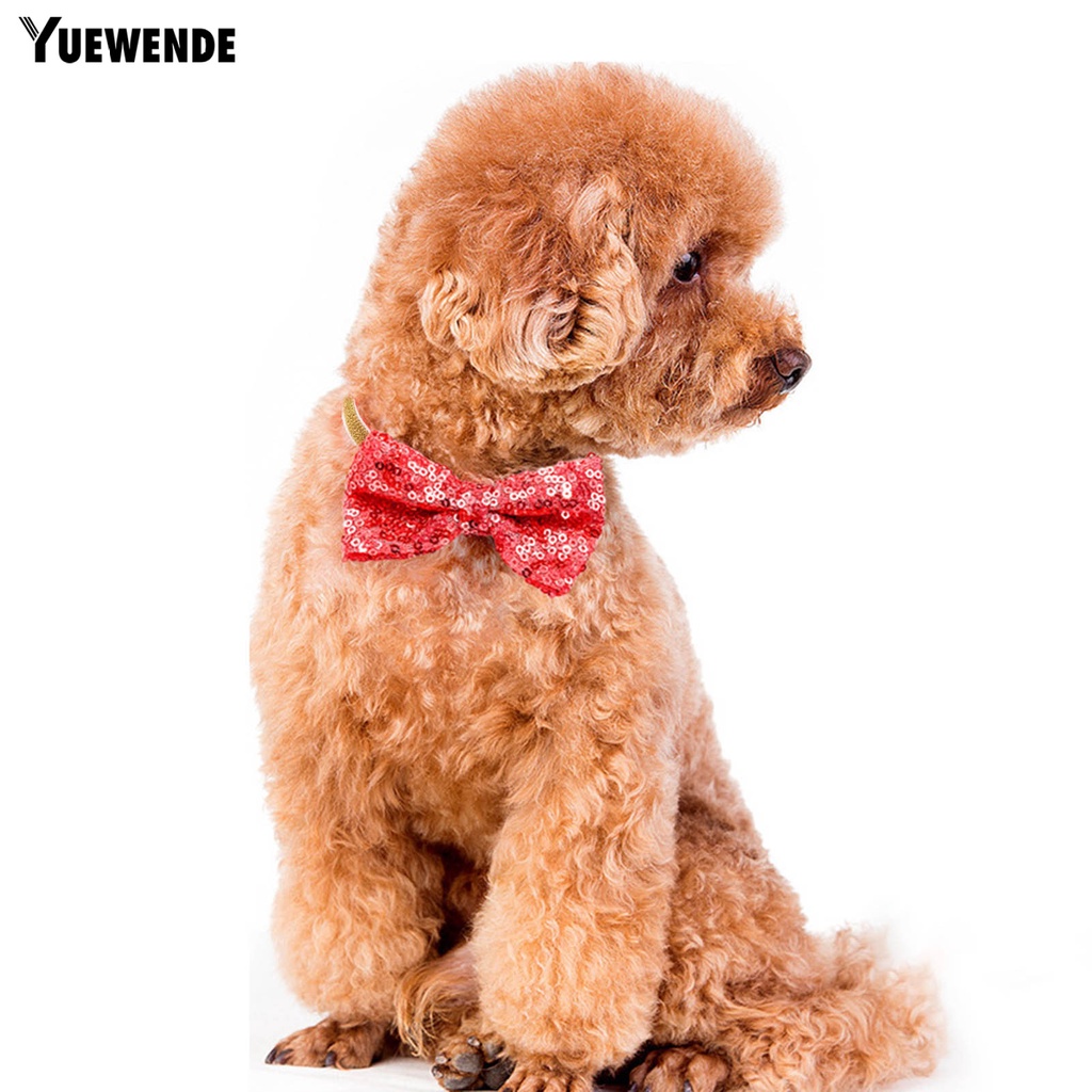 Vòng Cổ HìNh Nơ ĐíNh Kim Sa Có Thể ĐiềU ChỉNh Cho Thú Cưng