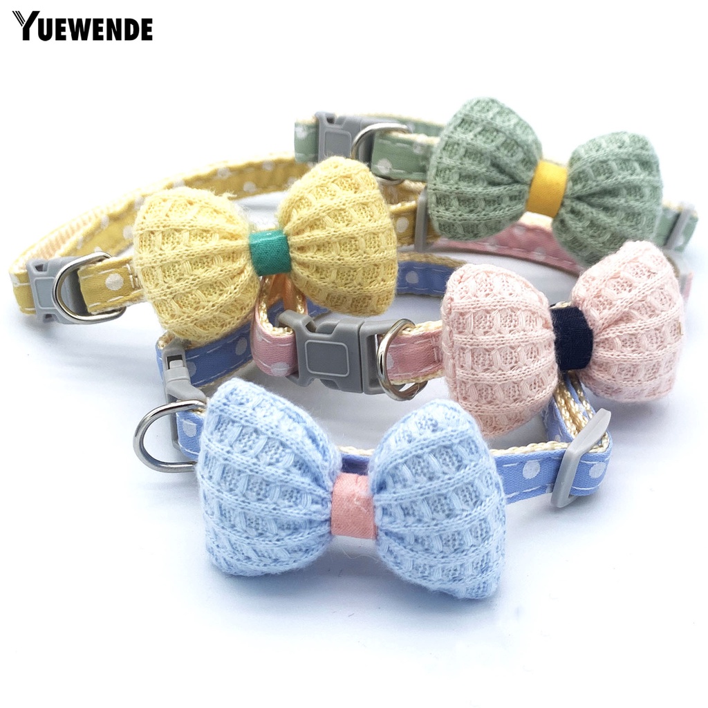 Vòng Cổ Polyester Dễ Thương Bắt Nơ Có Thể Điều Chỉnh Dành Cho Thú Cưng Cỡ Nhỏ / Vừa