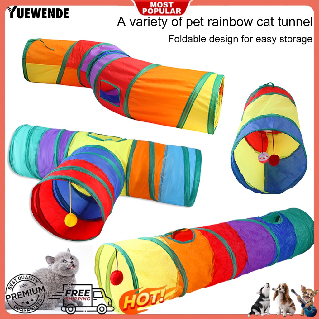 Đồ Chơi Đường Hầm Chữ T Lớn Chống Cắn Chống Trầy Vui Nhộn Cho Mèo Cưng