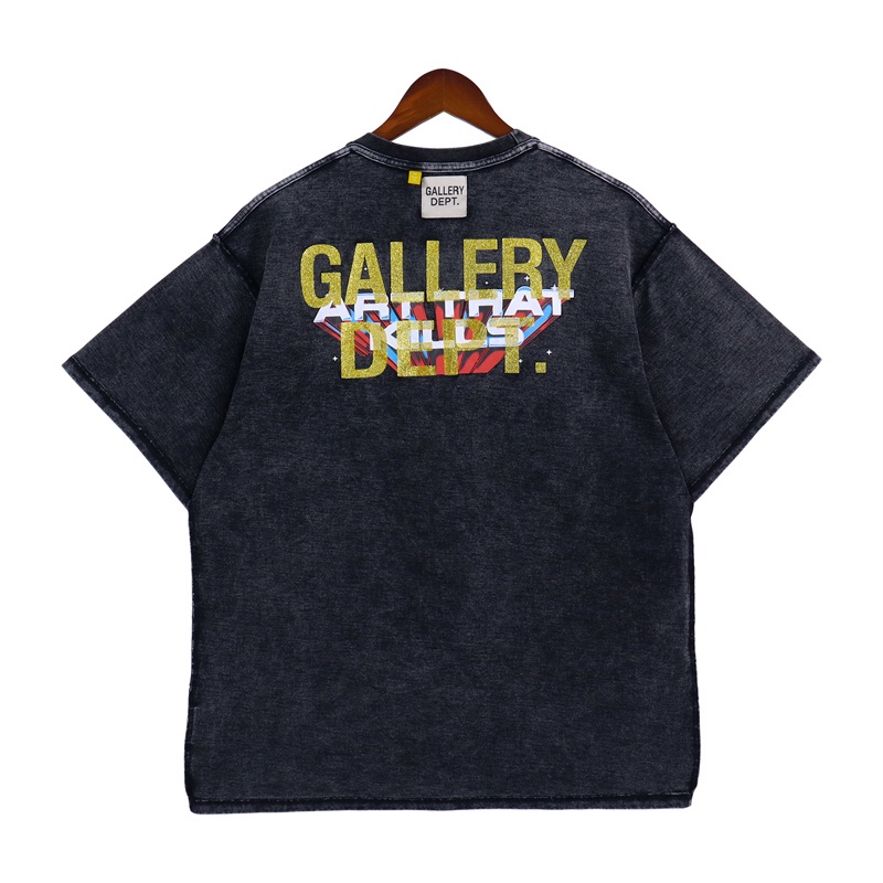 G-elory - DE-PT- Áo Thun Tay Ngắn Dáng Rộng In Chữ Thời Trang Xuân Hè Mới Nhất 23 Trọng Lượng Nặng Cho Nam