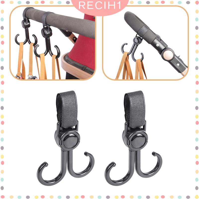 Set 2 Móc Treo Đồ Có Thể Xoay Tiện Dụng Cho Xe Đạp / Phòng Tắm