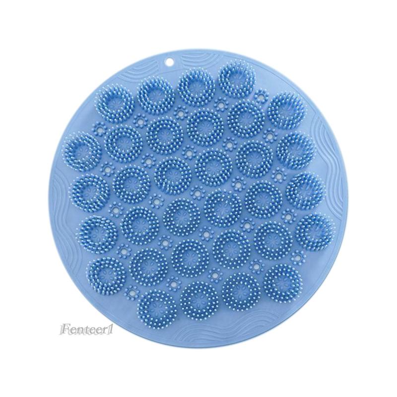 [Fenteer1] Bàn Chải Chà Lưng Có Giác Hút Đường Kính 30cm Bằng Silicon