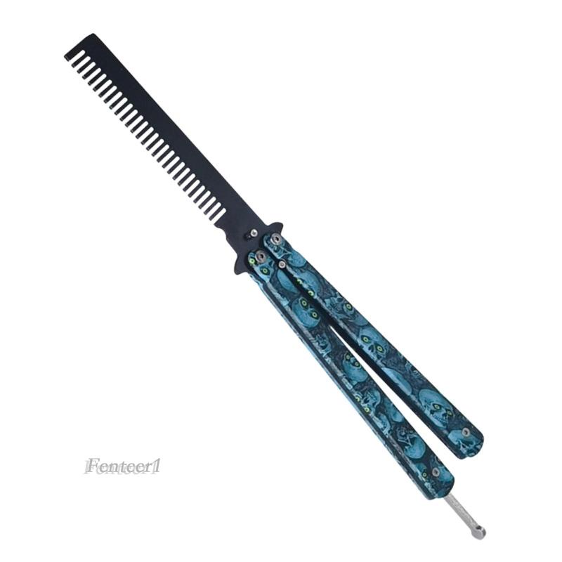 [Fenteer1] Lược Gấp Bằng Thép Không Gỉ Tập Luyện Bướm