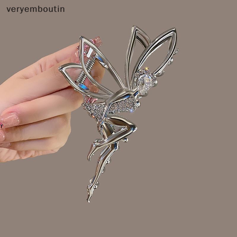 Kẹp Càng Cua Kim Loại Đính Đá Và Ngọc Trai Cho Nữ