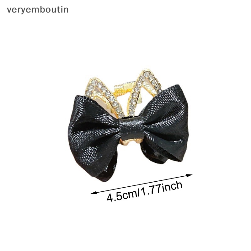 Kẹp Tóc Nơ Nhỏ Đính Đá Nhiều Màu Sắc Dễ Thương Cho Bé Gái