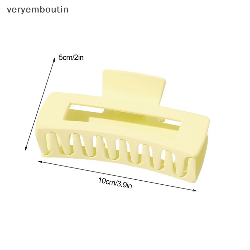 Kẹp Tóc Càng Cua Bằng Nhựa Nhiều Màu Sắc Cỡ Lớn Thời Trang Cho Nữ