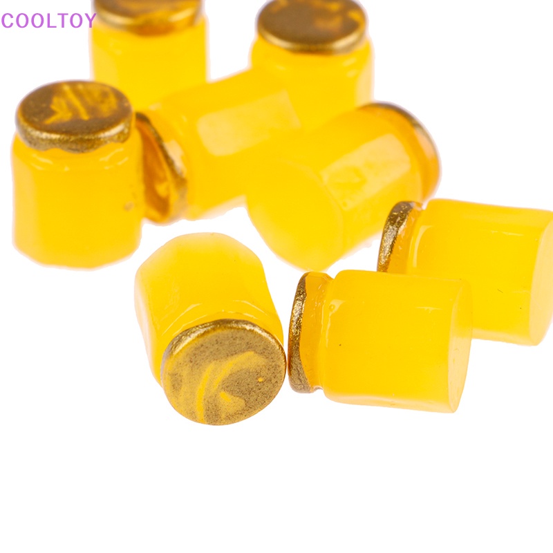 Cooltoy Set 10 Hũ Đựng Trà / Mật Ong / Trái Cây Bằng Nhựa Resin Thu Nhỏ Dành Cho Nhà