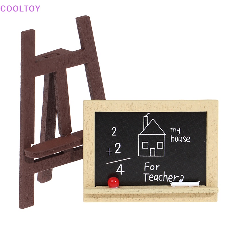 Cooltoy Bảng Đen Mini Với Phụ Kiện Trang Trí Lớp Học Nhà Búp Bê