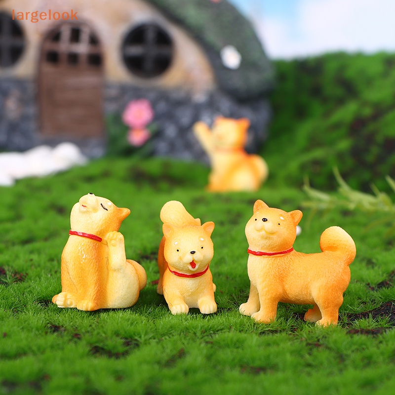 1 Mô Hình Chú Chó Shiba Inu Màu Vàng Dễ Thương Dùng Trang Trí