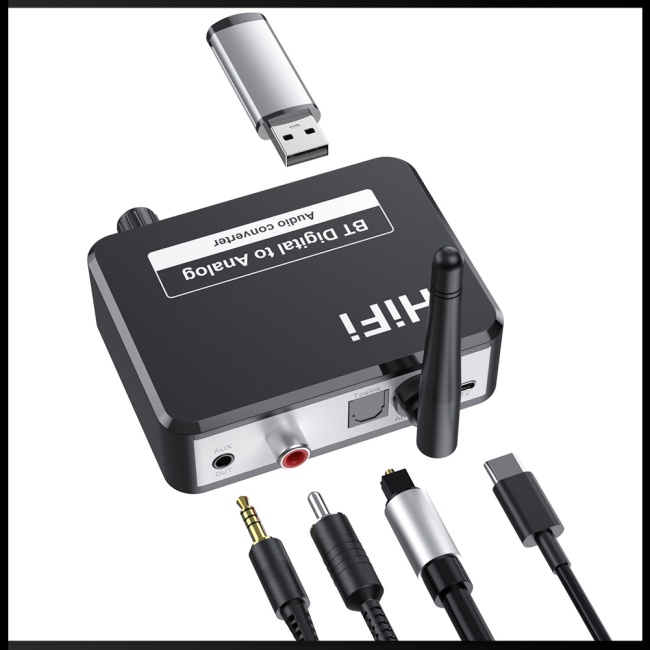 Thiết Bị Chuyển Đổi Tín Hiệu Bluetooth Zevaret B35s V5.2 Quang Học 3.5mm