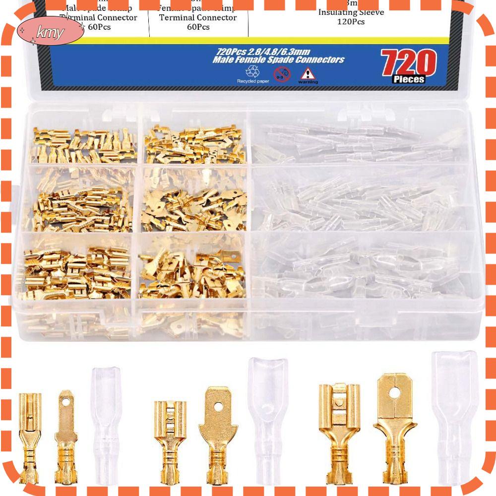 Set 720 Đầu Nối Male Và Female Bằng Nylon Dành Cho Loa Âm Thanh Ô Tô
