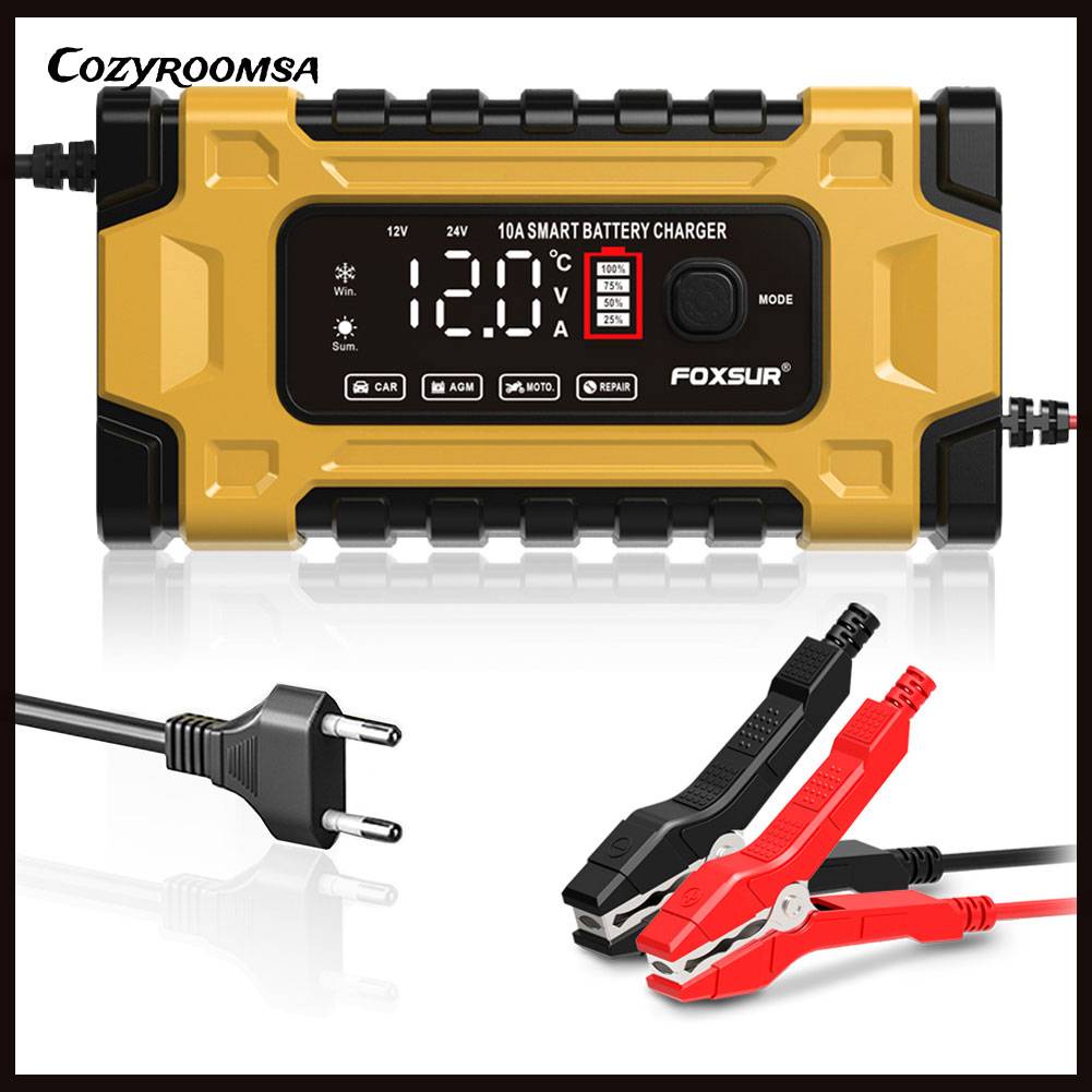 Cục Sạc Pin Thông Minh Tự Động 12V 10A Cho Xe Hơi