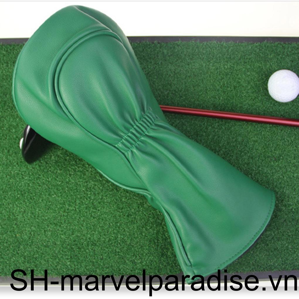 Vỏ Bọc Đầu Gậy Đánh Golf Bằng PU Màu Xanh Lá Chống Thấm Nước Thời Trang Cho Nam