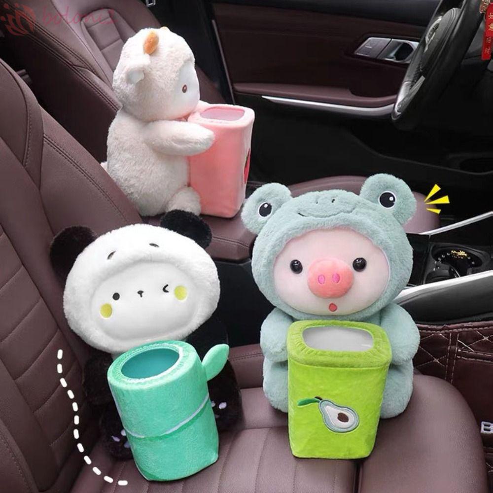 Hộp Đựng Khăn Giấy Họa Tiết Hoạt Hình Hai Trong Một Dành Cho Xe Hơi