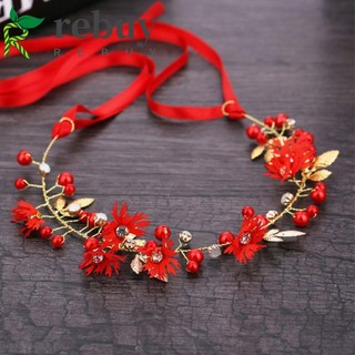 Cài tóc hình bông hoa đính ngọc trai giả thời trang cho cô dâu