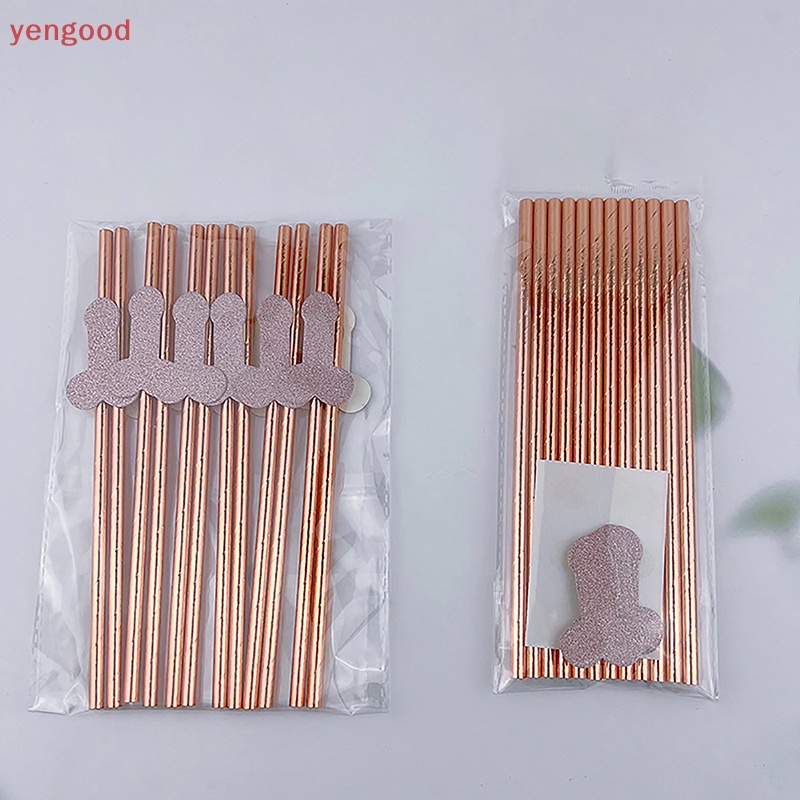 Set 10 Ống Hút Giấy Dùng Cho Tiệc Cưới