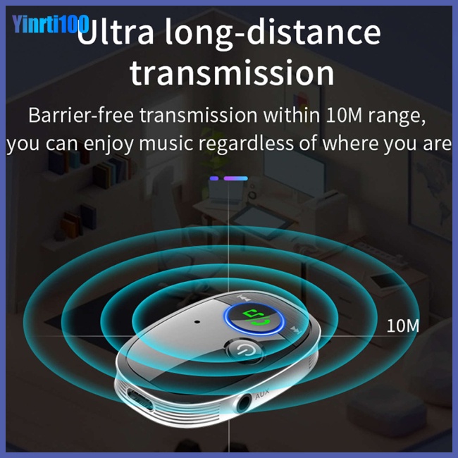 Thiết Bị Nhận Tín Hiệu Bluetooth 5.0 Yinrti Dùng Pin Siêu Dài