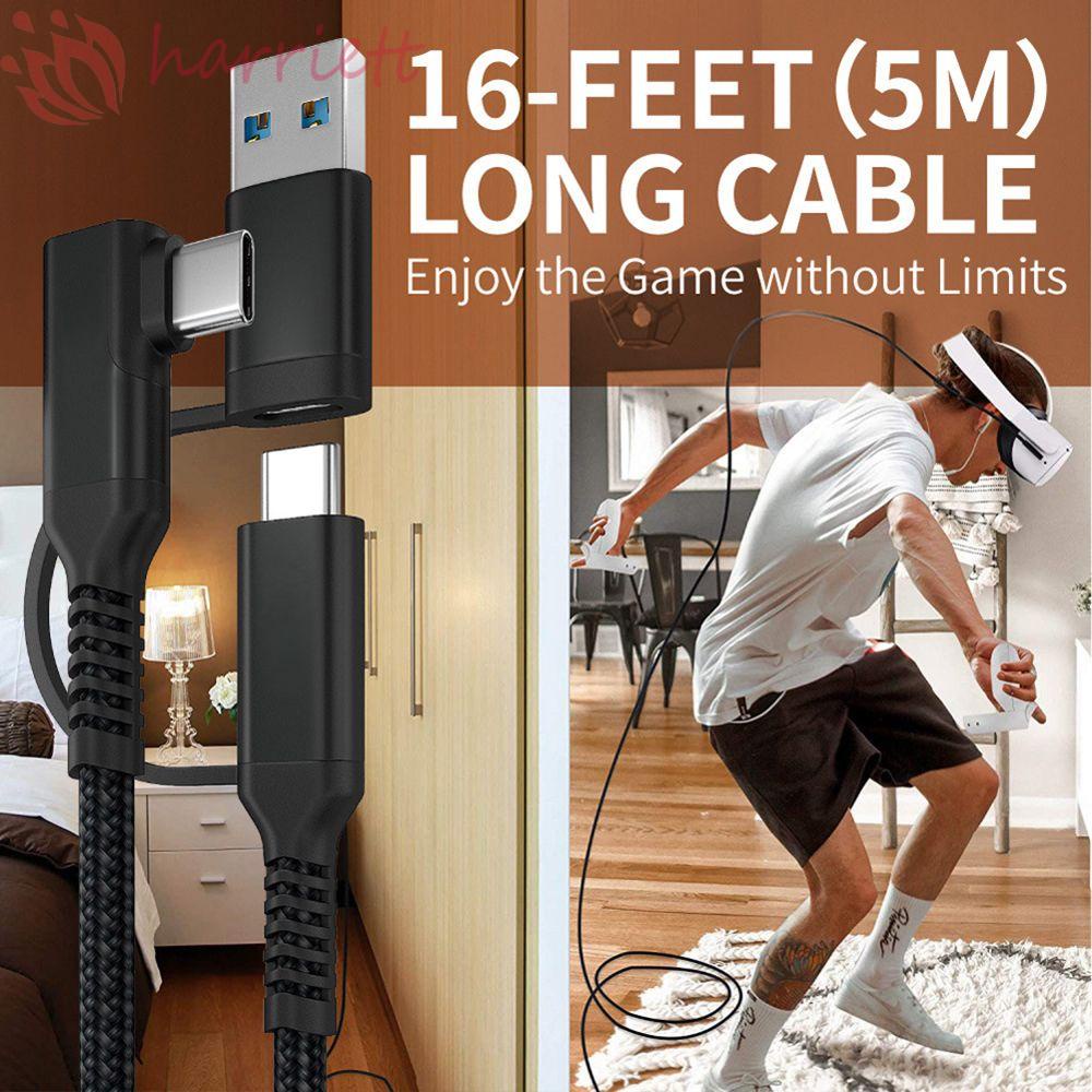 Dây Cáp Dữ Liệu Loại C Bền Bỉ Dành Cho Kính Thực Tế Ảo Oculus Quest 2 Quest 2