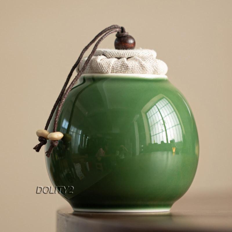 Bộ 2 Hũ Đựng Trà Bằng Sứ Cao 9.5cm