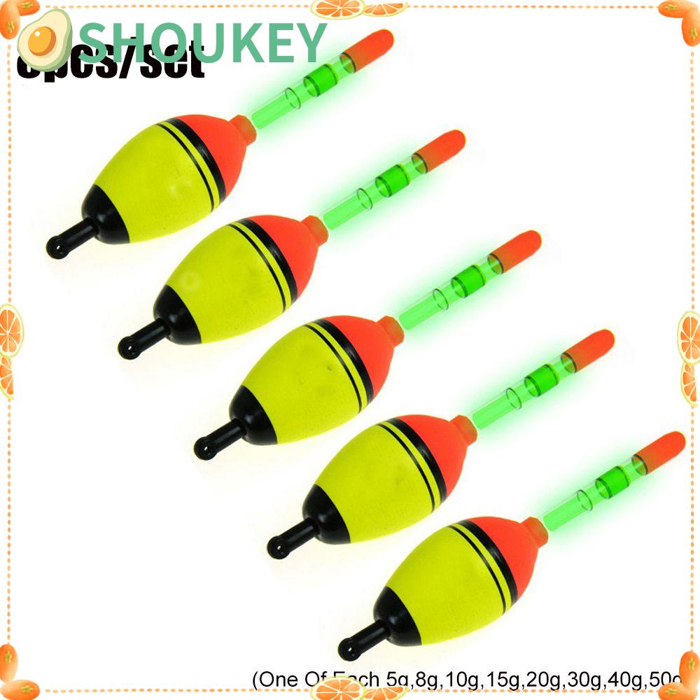 Bộ 8 Phao Nổi Câu Cá Dạ Quang Bằng Nhựa Cao Cấp Chuyên Dụng